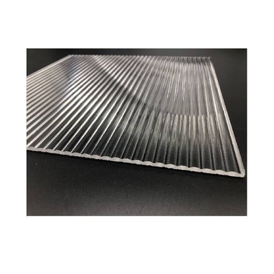Advertising And High Clear Transparent Acrylic Plastic Sheets Wholesale Project Road Sound Barrier Decoration Sheet 2mm 4x8ft Transparent Striped Design