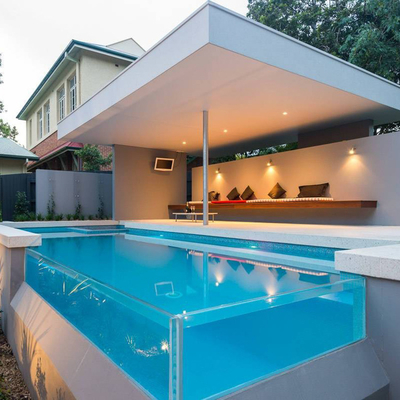 Outdoor Decoration Huashuaite Swimming Pool Panel 12 Mm Acrylic Plastic Sheet Manufacturer For Swimming Pool
