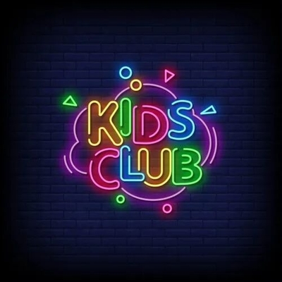 Buildings Drop Shipping No MOQ Most Popular Customized Advertising LED Kids Club Acrylic Neon Sign