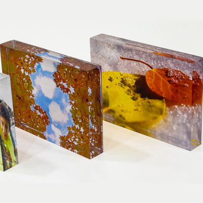 Construction 100% blank photo printing acrylic pmma perspex block