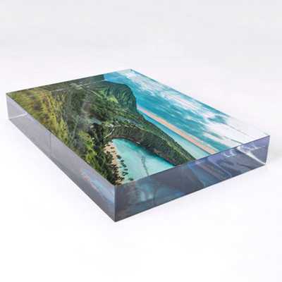 Stocked Pmma Block With Silver Inside Lucite Paper Weight Acrylic Paper Weight Blocks