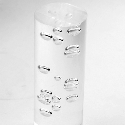 Home Decor Acrylic Clear Bubble Rods Extruded Plastic Towel Bar Garden Improvement Stick D40x1000mm